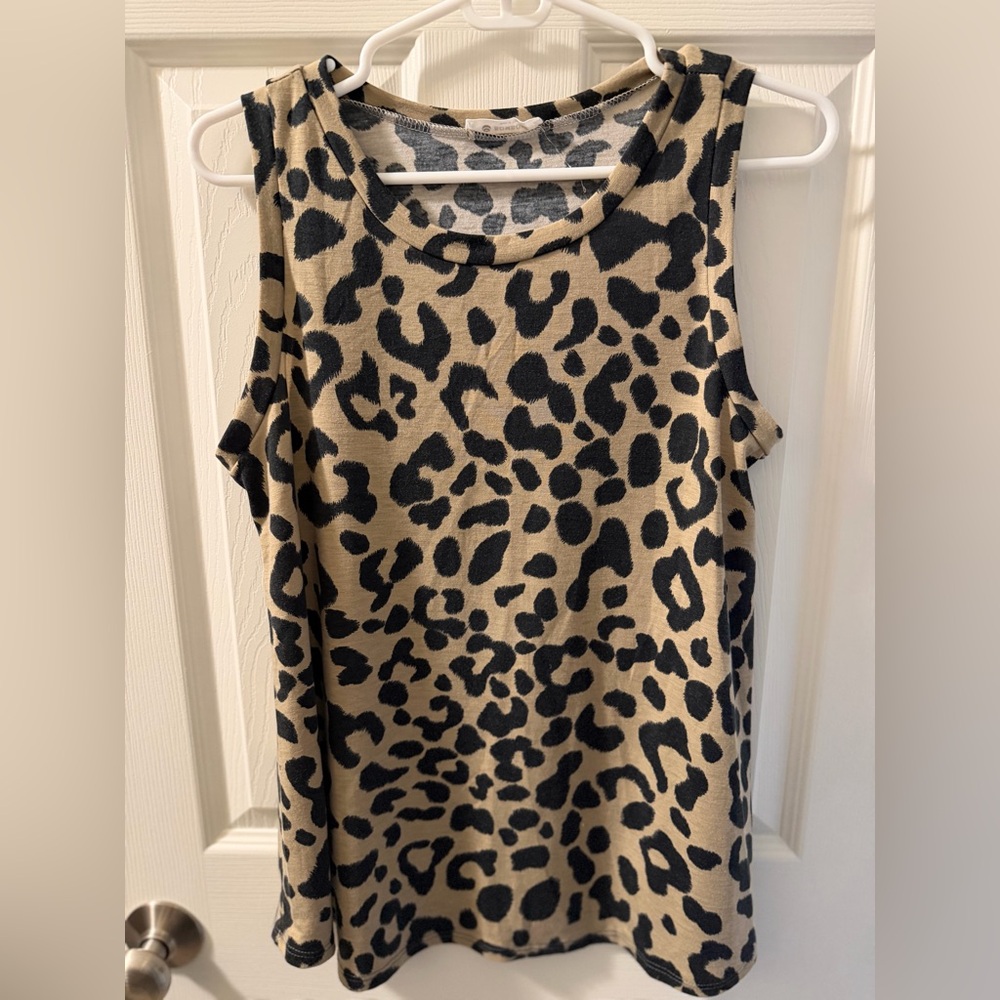 Leopard print women’s tank top